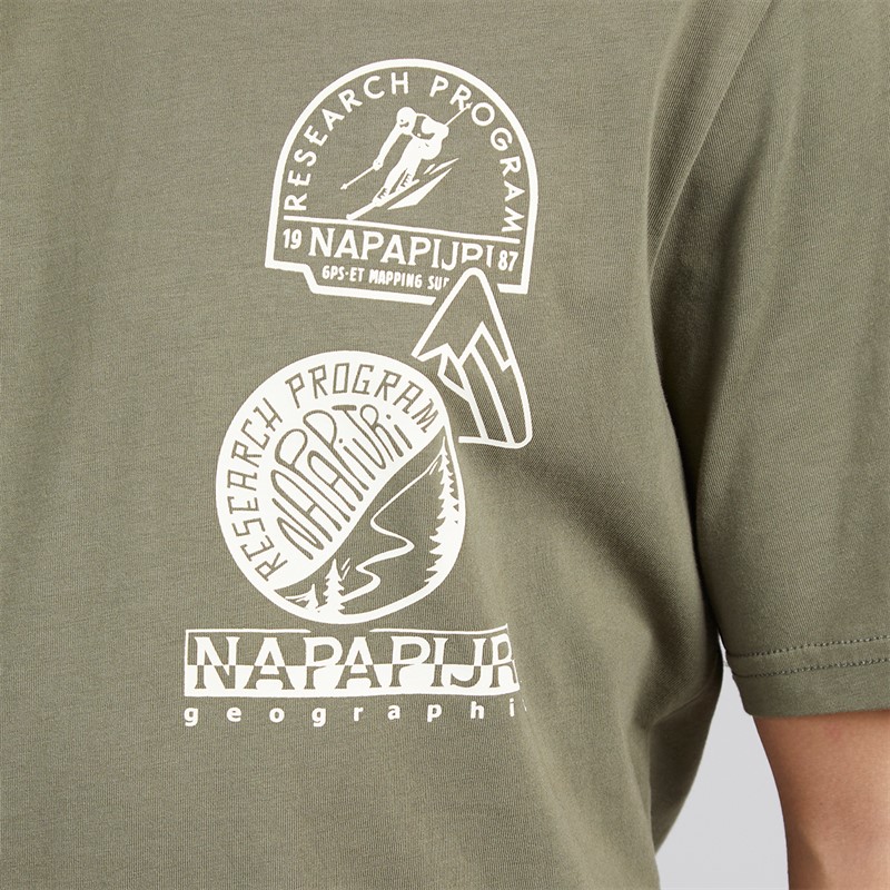 Napapijri Mens Funes T-Shirt Tea Leaf