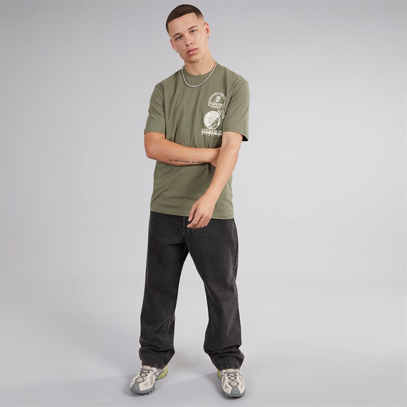 Napapijri Mens Funes T-Shirt Tea Leaf