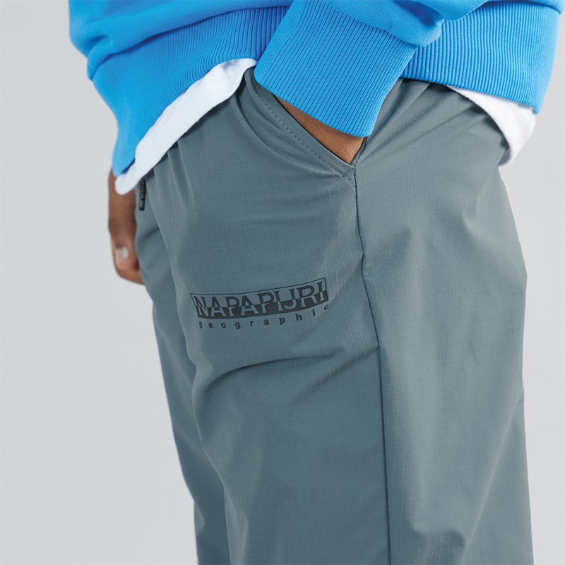 Napapijri Junior Boys Kids Marem Box Logo Joggers Stormy Weat