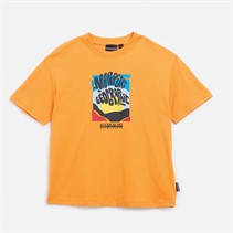Napapijri Junior Boys Sella Graphic T-Shirt Apricot