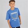 Napapijri Junior Boys Sella Graphic T-Shirt French Blue