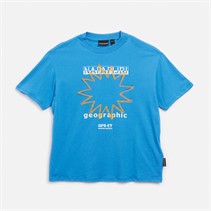 Napapijri Junior Boys Sella Graphic T-Shirt French Blue