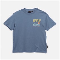 Napapijri Junior Boys Sella Graphic T-Shirt Stormy Weat