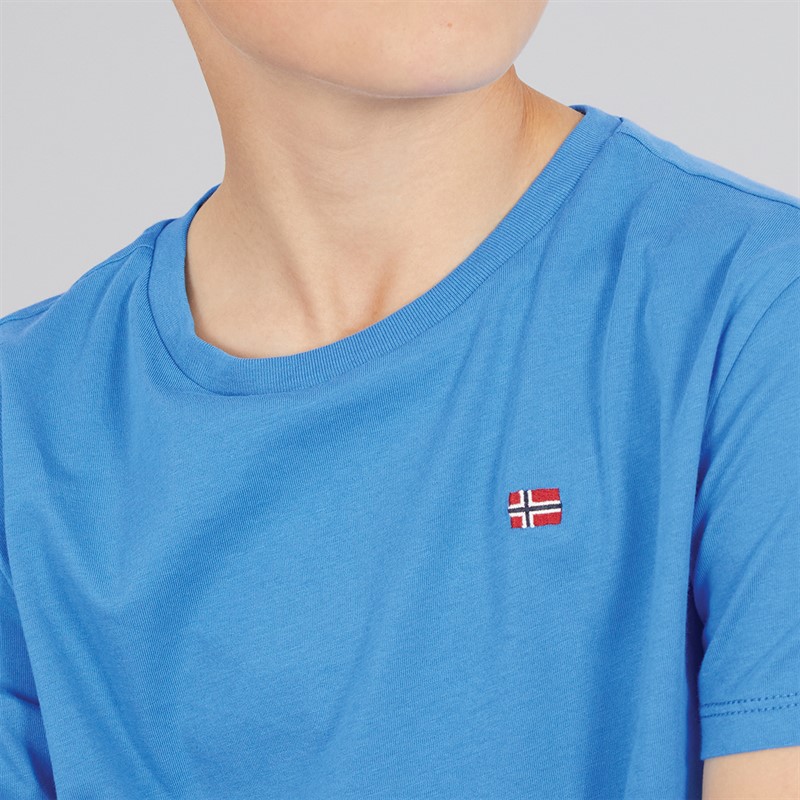 Napapijri Junior Boys Salis Small Logo T-Shirt French Blue