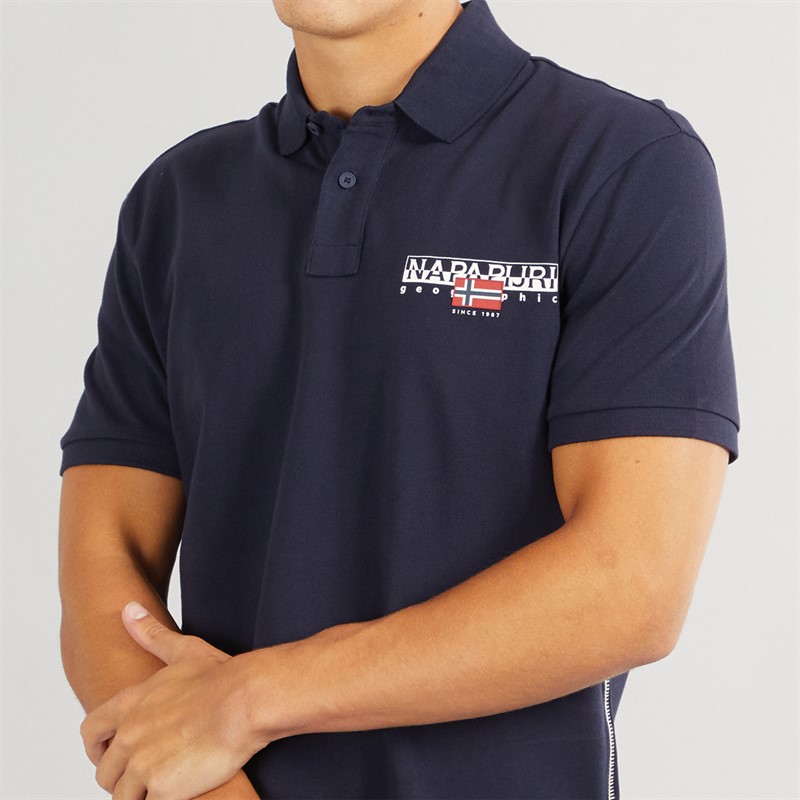 Napapijri Mens Aylmer Polo Blue Marine