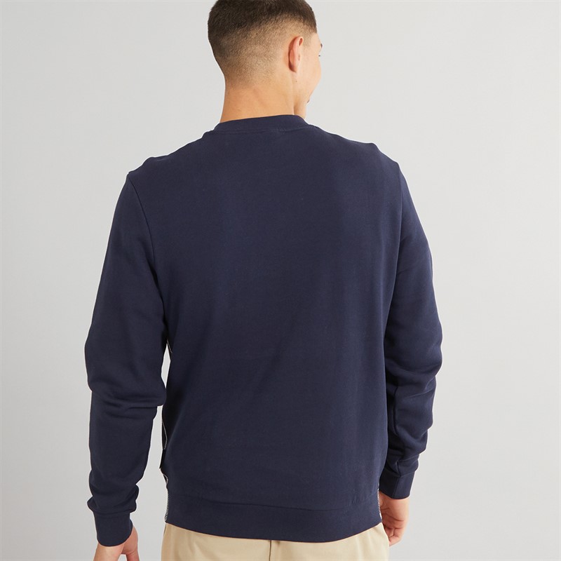 Napapijri Mens Aylmer Crew Neck Sweatshirt Blue Marine