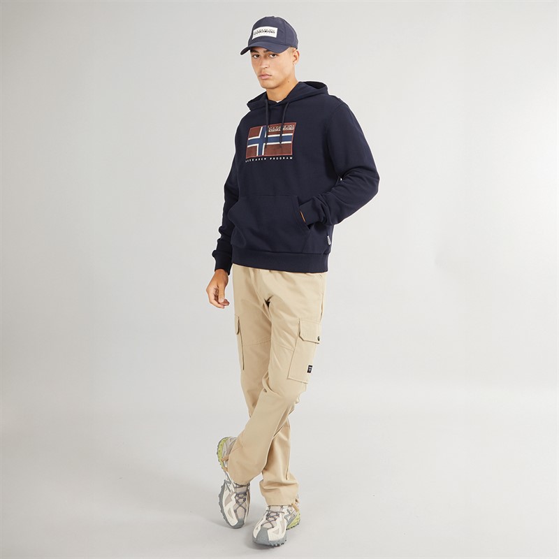 Napapijri Mens Bemiles Hoodie Blue Marine
