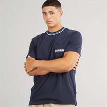 Napapijri Mens Murlo Logo T-Shirt Blue Marine