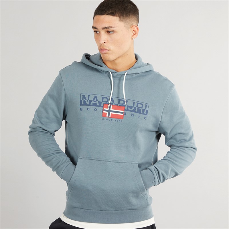 Napapijri Mens Aylmer Hoodie Stormy Wheat Grey