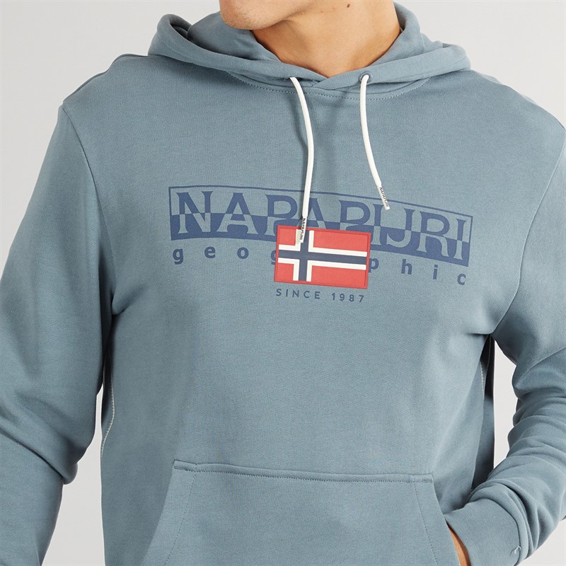 Napapijri Mens Aylmer Hoodie Stormy Wheat Grey