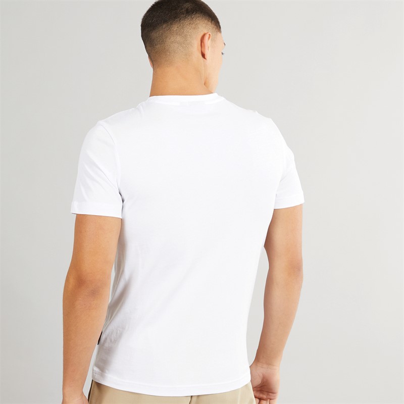Napapijri Mens Kasba Left Chest Logo T-Shirt Bright White