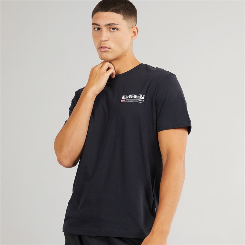 Napapijri Mens Kasba Left Chest Logo T-Shirt Black - Size XXL