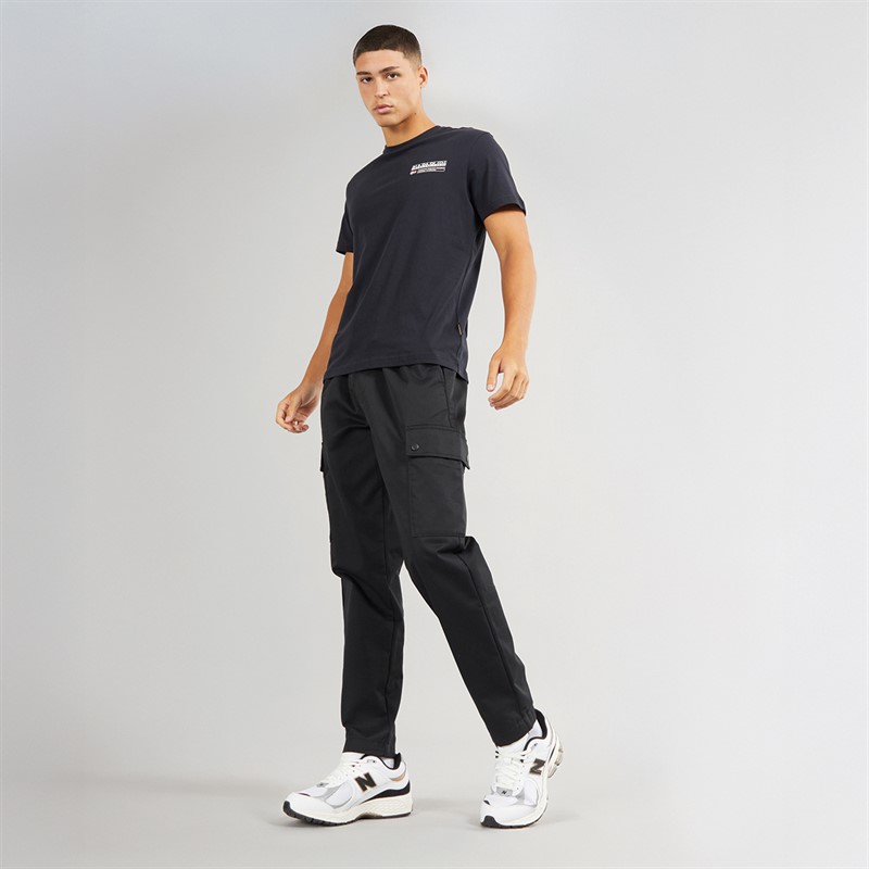 Napapijri Mens Kasba Left Chest Logo T-Shirt Black