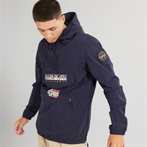 Napapijri Mens Shade Pocket Summer Water Resistant Anorak Jacket Blue Marine