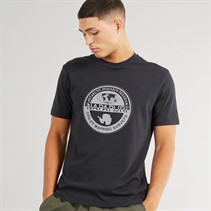 Napapijri Mens Bollo Nautical Logo T-Shirt Black