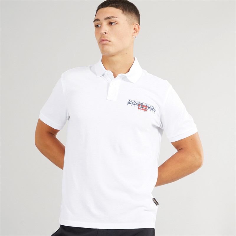 Napapijri Mens Aylmer Polo Bright White pique - Size 3XL