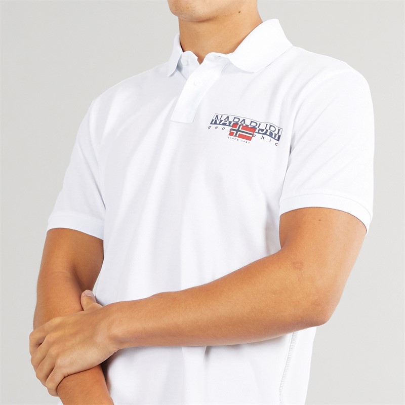 Napapijri Mens Aylmer Polo Bright White