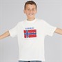 Napapijri Junior Boys Sella Graphic T-Shirt White Heron