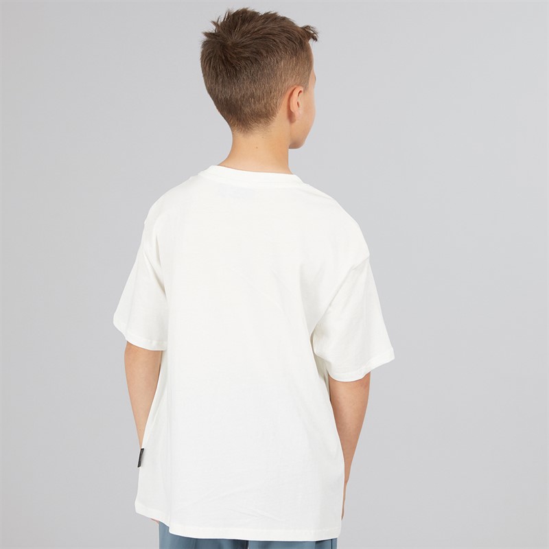 Napapijri Junior Boys Sella Graphic T-Shirt White Heron