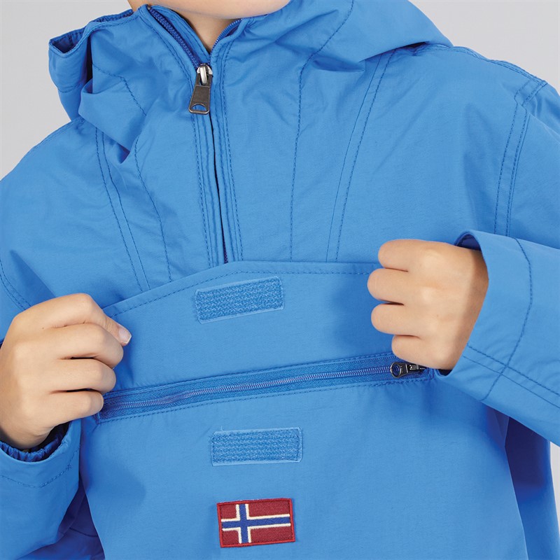Napapijri Junior Boys Rainforest Summer Anorak Jacket French Blue