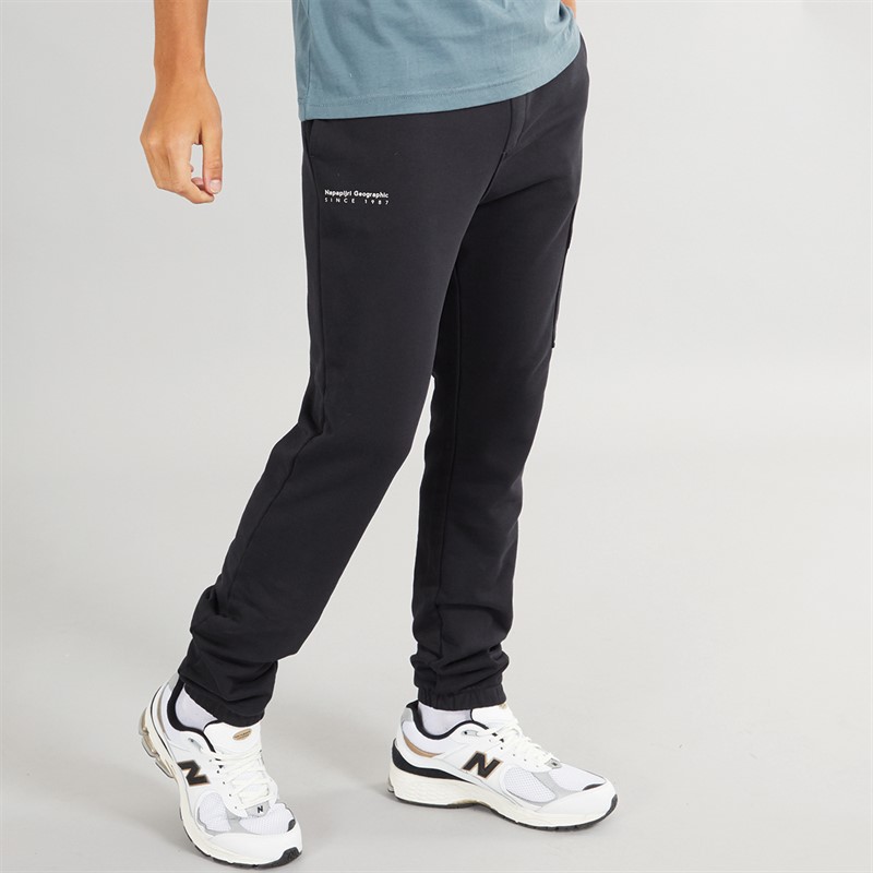 Napapijri Mens Badge Cargo Trousers Black