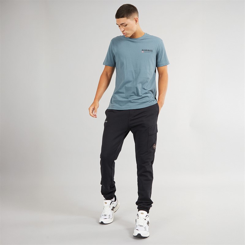Napapijri Mens Badge Cargo Trousers Black