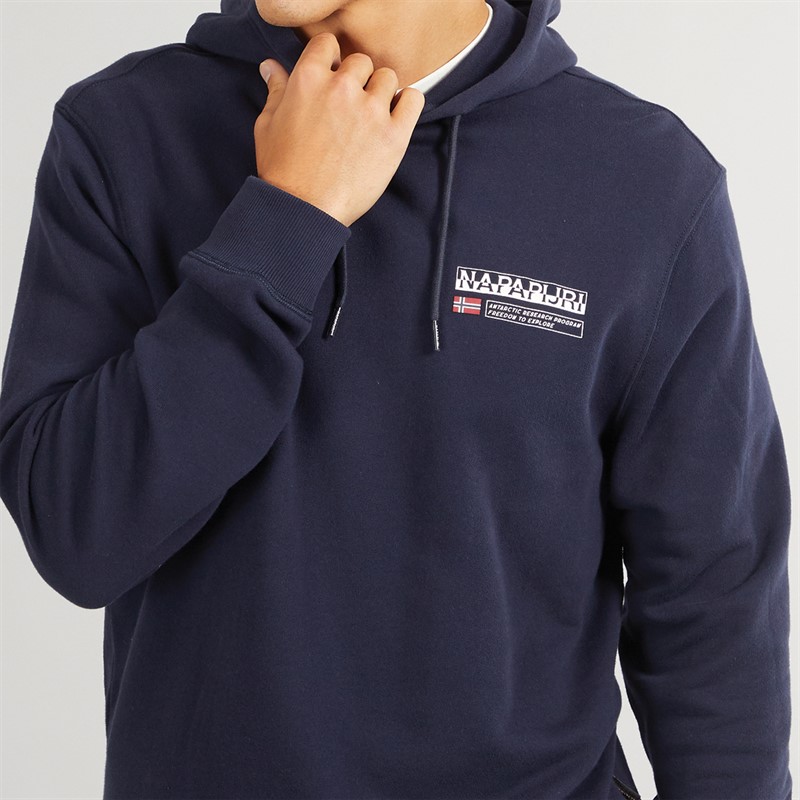 Napapijri Mens Kasba Hoodie Blue Marine
