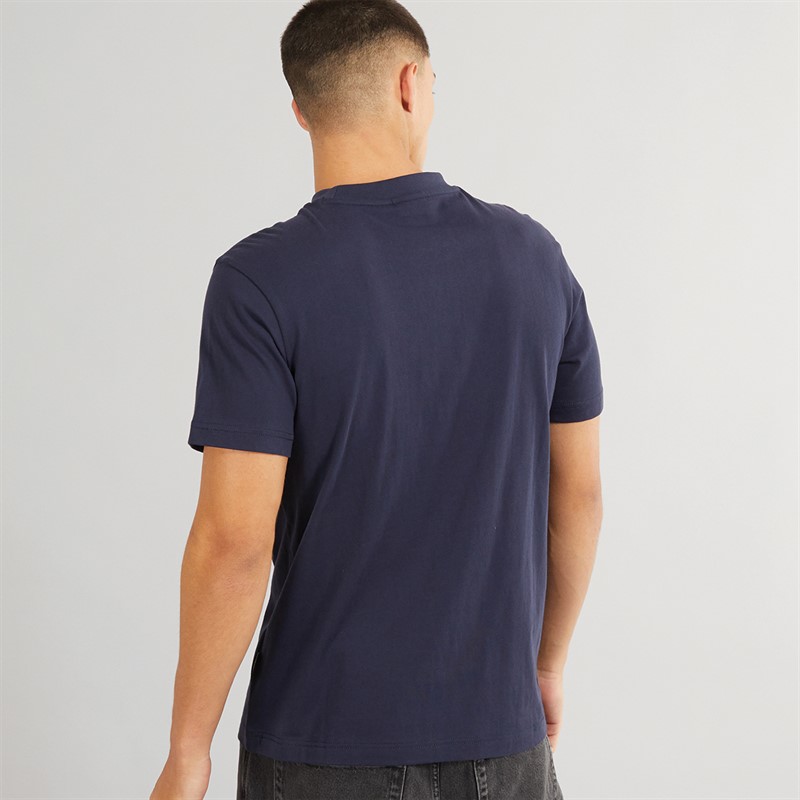 Napapijri Mens Iaato Left Chest Logo T-Shirt Blue Marine