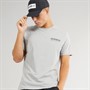 Napapijri Mens Kasba Left Chest Logo T-Shirt Ultimate Grey Heather