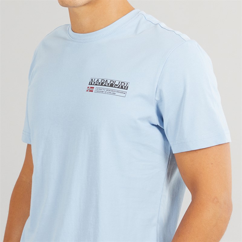 Napapijri Mens Kasba Left Chest Logo T-Shirt Soft Chamber