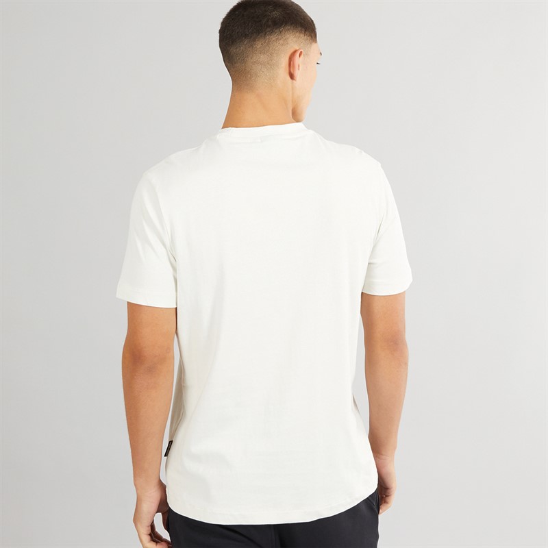 Napapijri Mens Box Logo T-Shirt White Whisper