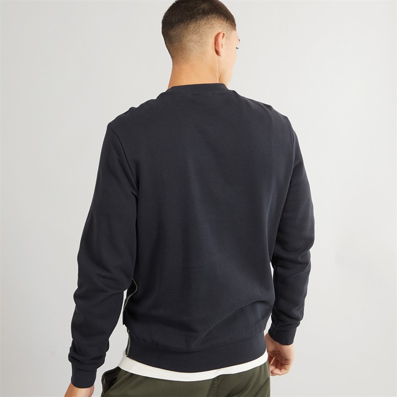 Napapijri Mens Aylmer Crew Neck Sweatshirt Black