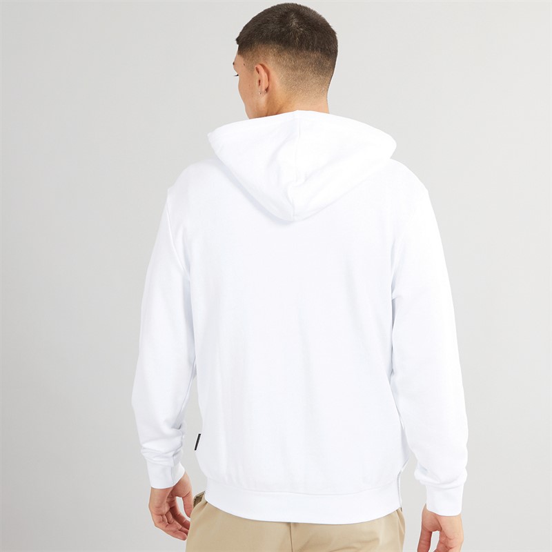 Napapijri Mens Aylmer Hoodie Bright White