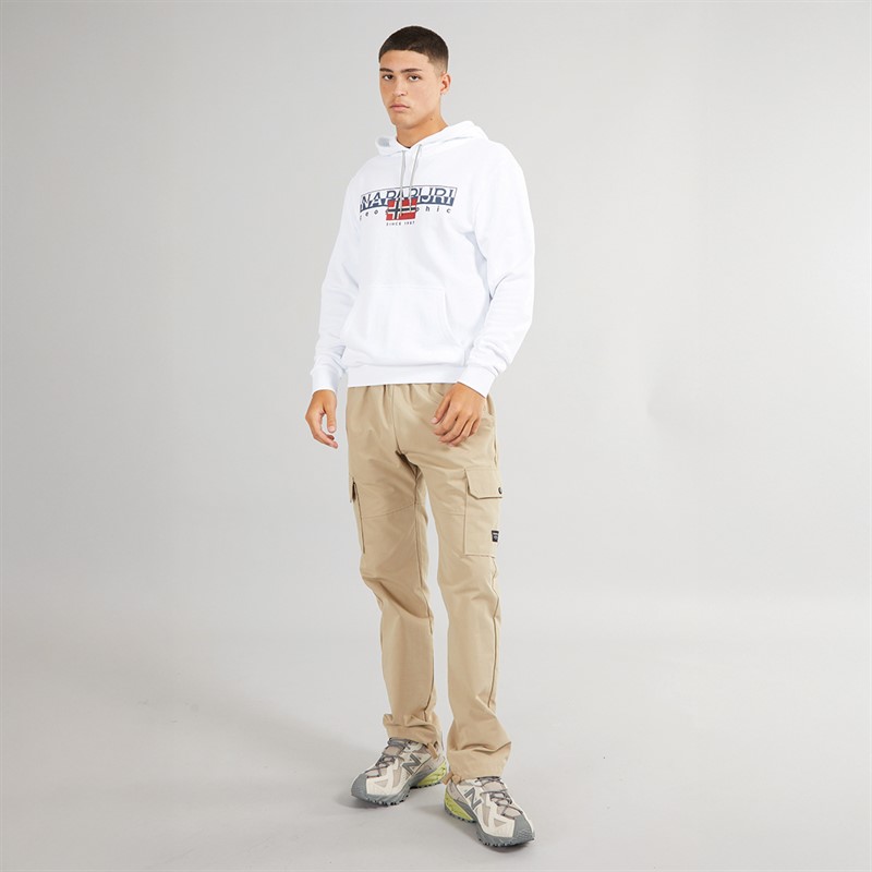 Napapijri Mens Aylmer Hoodie Bright White