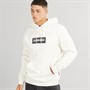 Napapijri Mens Box Logo Hoodie White Whisper