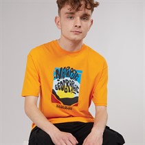 Napapijri Junior Boys Sella Graphic T-Shirt Apricot