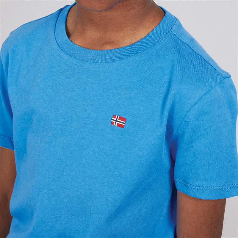 Napapijri Boys Salis Small Logo T-Shirt French Blue