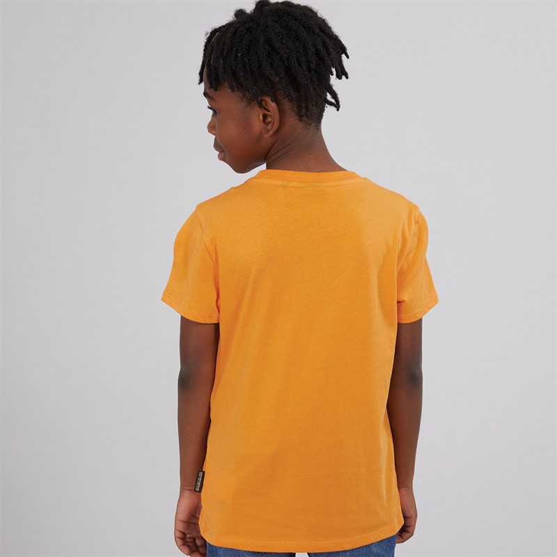 Napapijri Boys Salis Small Logo T-Shirt Apricot