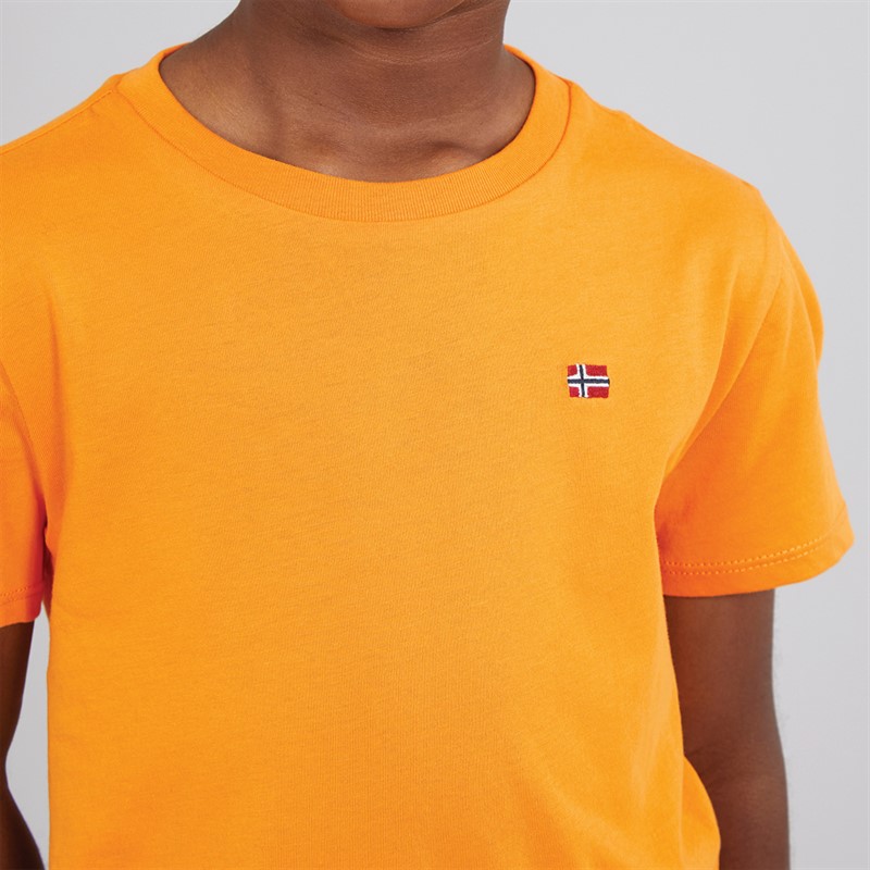 Napapijri Boys Salis Small Logo T-Shirt Apricot
