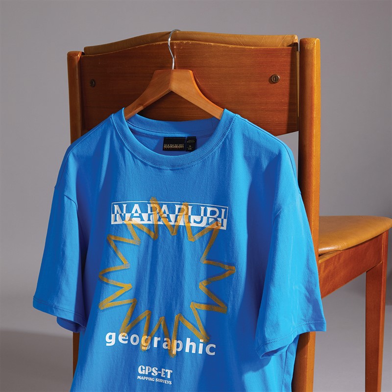 Napapijri Junior Boys Sella Graphic T-Shirt French Blue