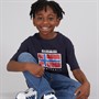 Napapijri Boys Sella Graphic T-Shirt Blue Marine