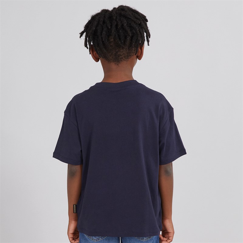 Napapijri Boys Sella Graphic T-Shirt Blue Marine