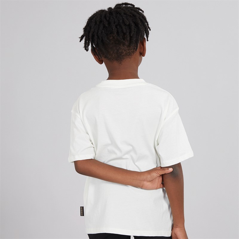 Napapijri Boys Sella Graphic T-Shirt White Heron
