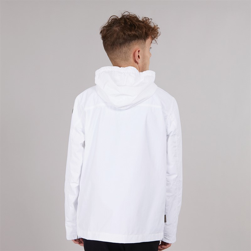Napapijri Junior Boys Rainforest Anorak Jacket Bright White