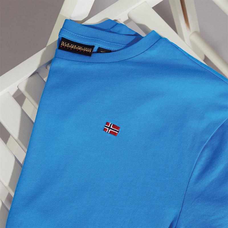 Napapijri Junior Boys Salis Small Logo T-Shirt French Blue