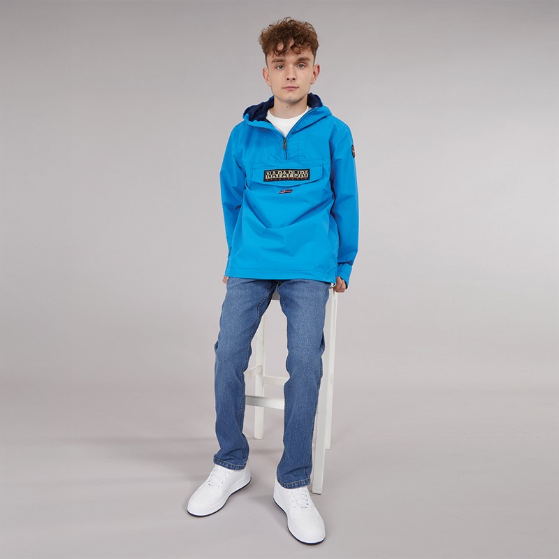 Napapijri Junior Boys Rainforest Anorak Jacket French Blue