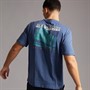 Napapijri T-shirt z graficznym tyłem dla niego kolor Blue Infinity