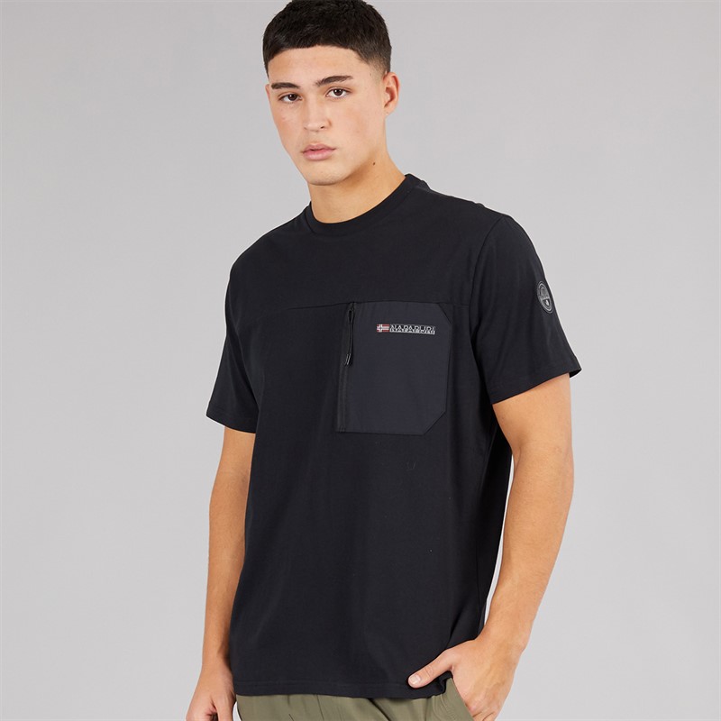Napapijri T-shirt Selk Homme à poche Noir