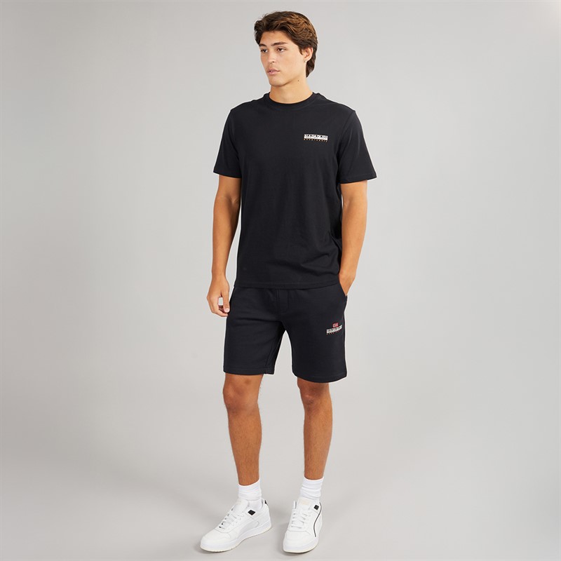 Napapijri Mens Nory Fleece Shorts Black