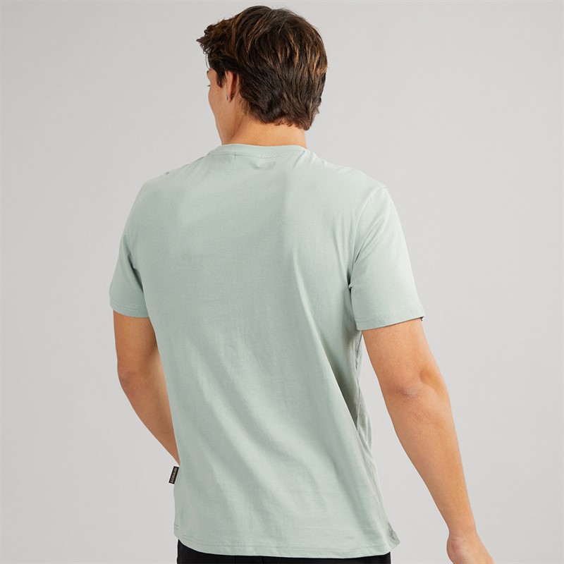 Napapijri Mens Salis T-Shirt Green Mil
